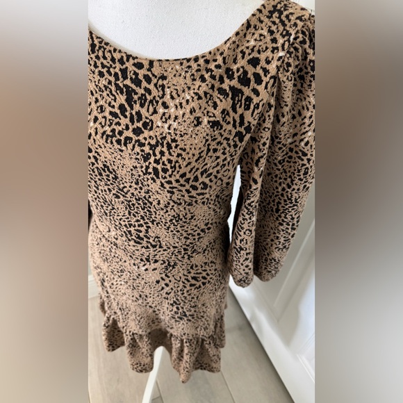 Anthropologie Maeve Knit Cut-Out Mini Dress Size 8 - Picture 5 of 16